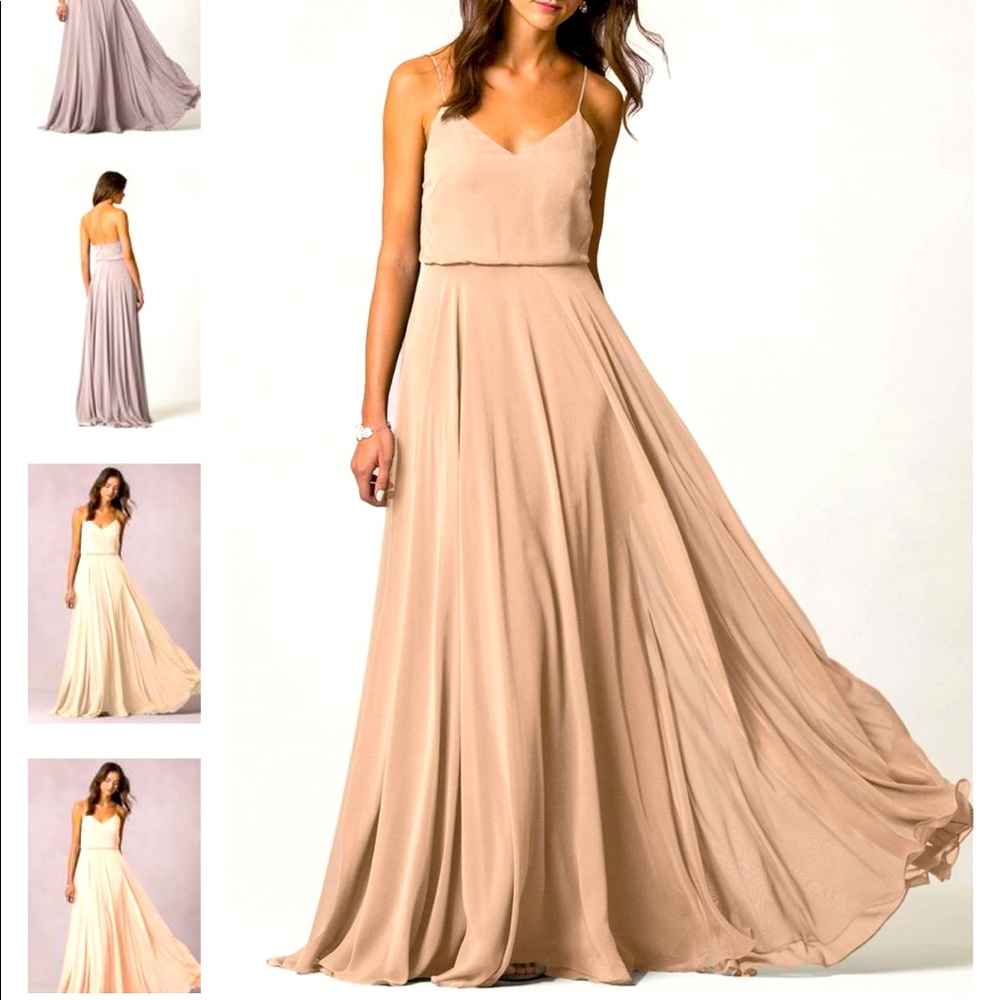 Jenny Yoo Inesse Bridesmaid Dress in Desert Rose
